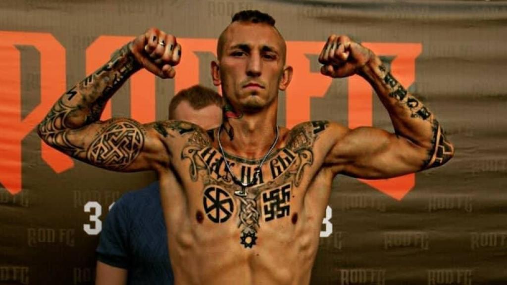 Mikhail Turkanov, antes de un combate.