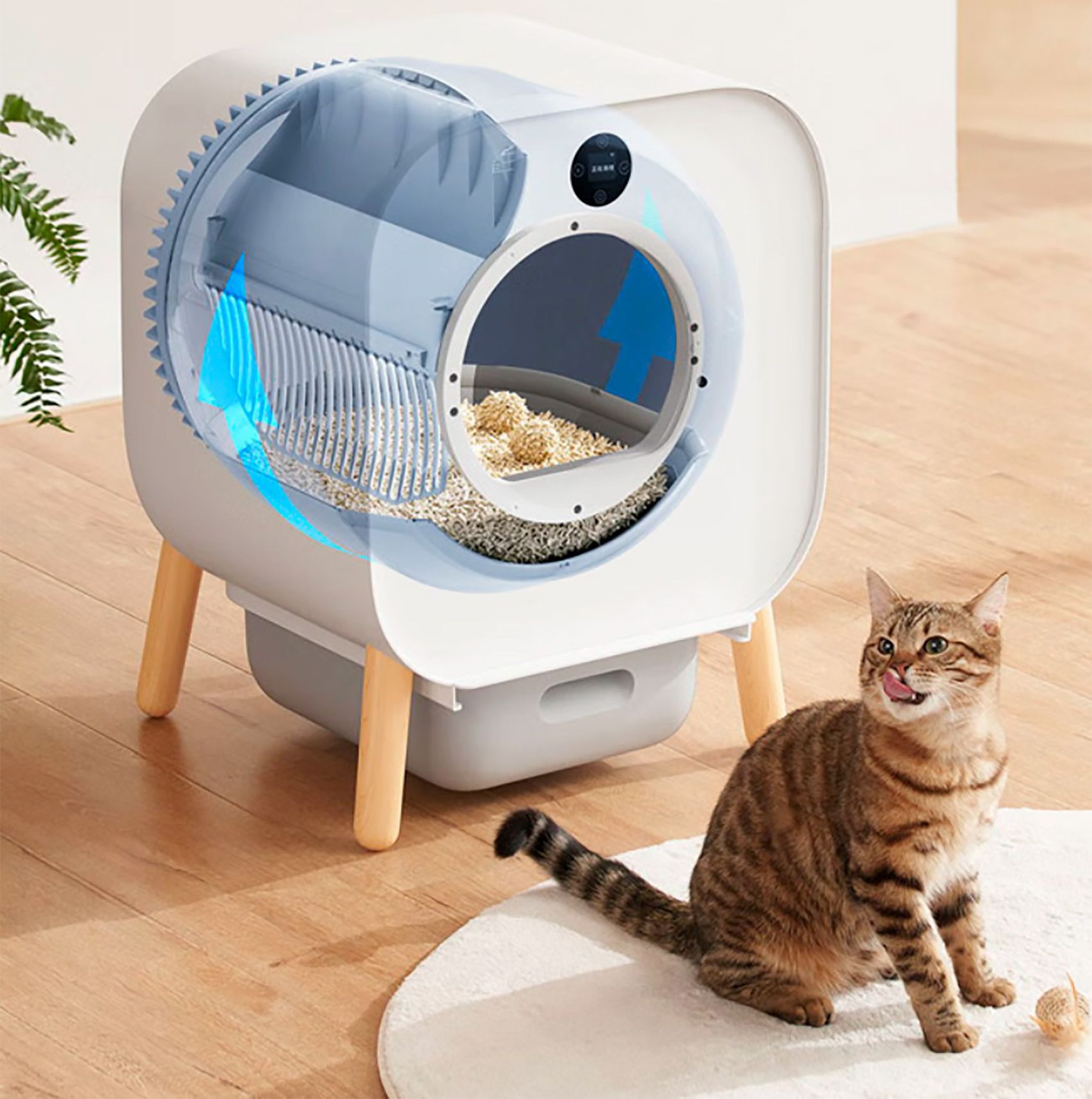 La caja de arena inteligente para gatos de Xiaomi