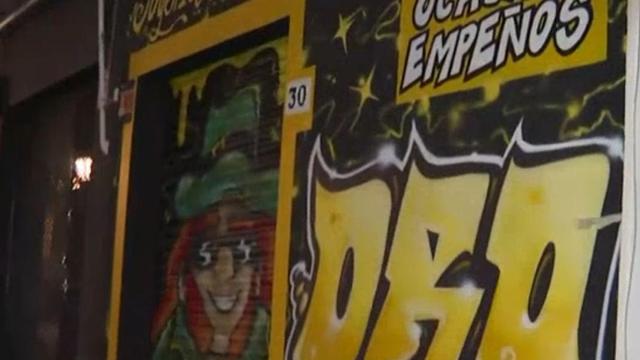 Imagen de la joyería donde ocurrió el robo y el intento de atropello.