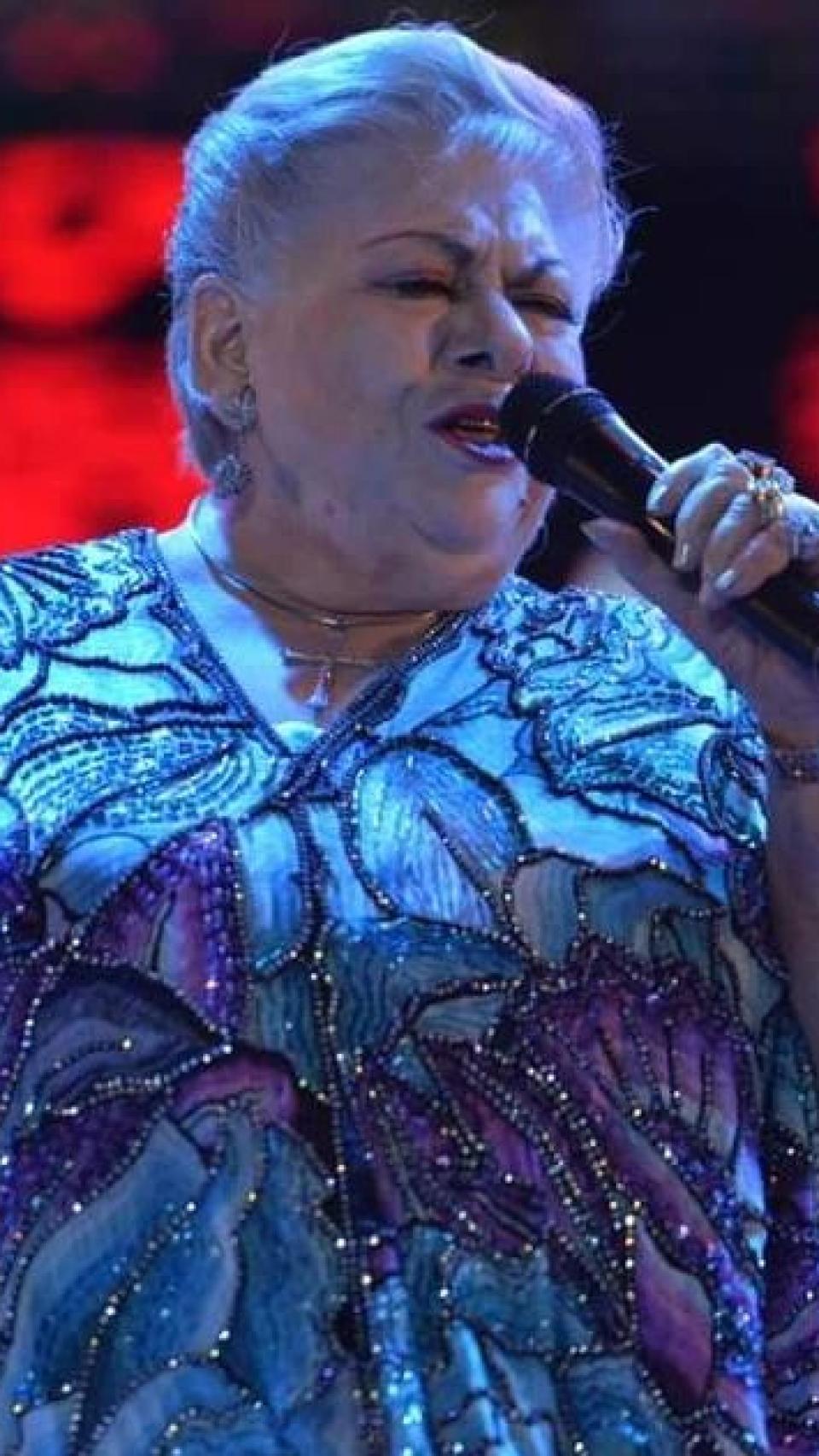 La artista mexicana Paquita la del Barrio durante uno de sus conciertos.