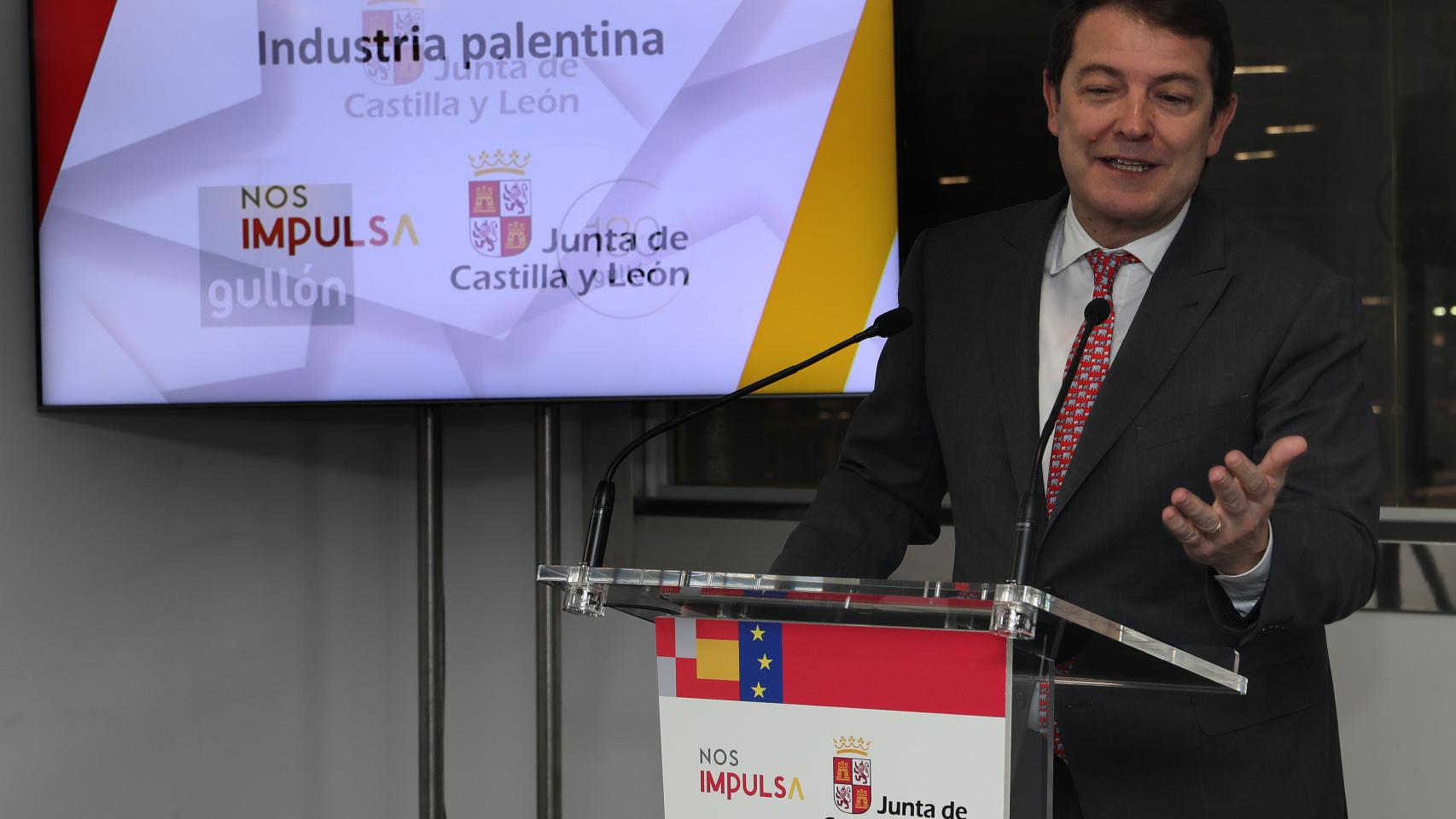 Mañueco reitera su apoyo a los empresarios en Aguilar de Campoo.
