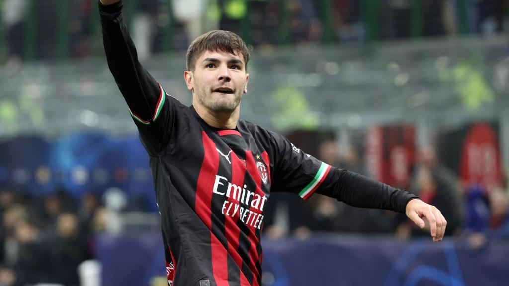 Brahim Díaz celebra su gol ante el Tottenham.
