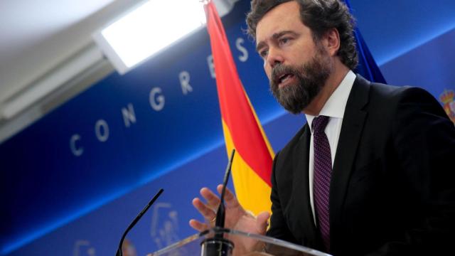 El portavoz de Vox en el congreso de los Diputados, Iván Espinosa de los Monteros, este martes.