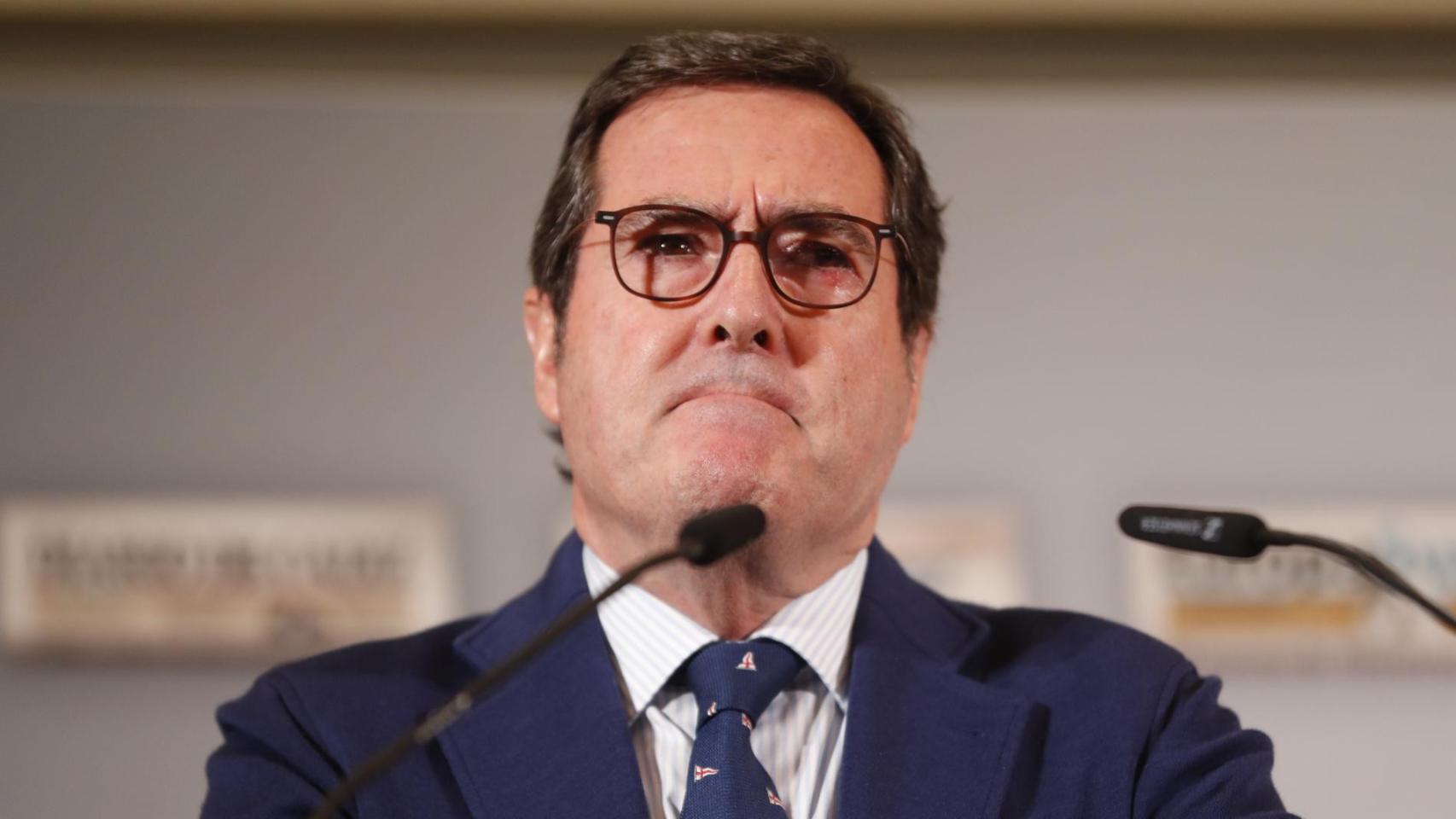 El presidente de la patronal, Antonio Garamendi.