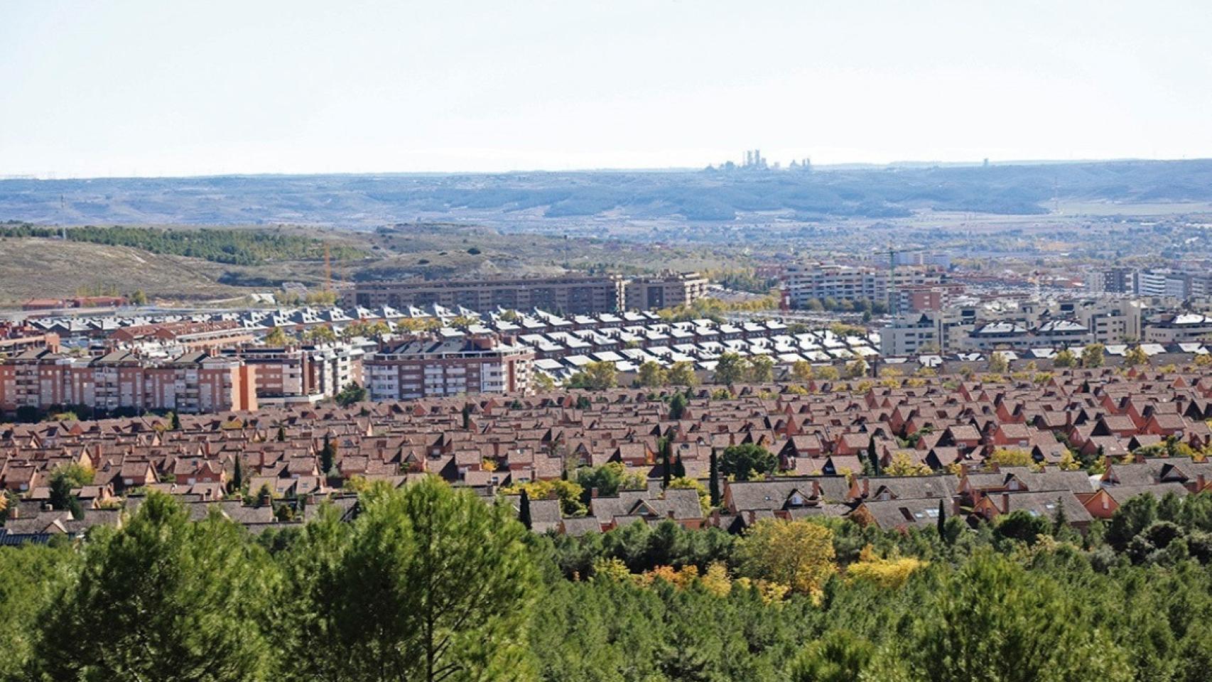 Vista aérea del municipio junto a Madrid capital con el alquiler más barato en enero de 2023.