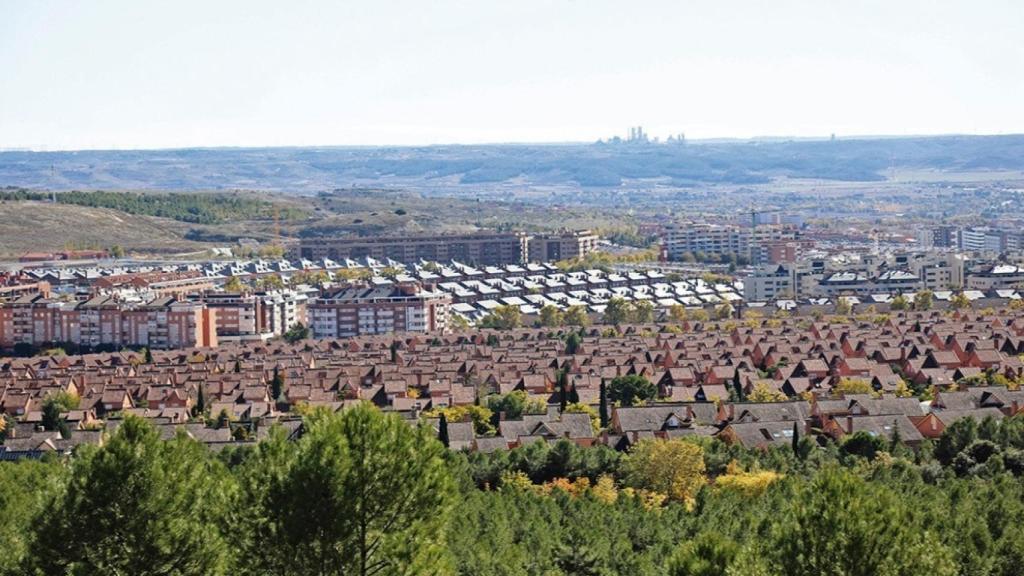 Vista aérea del municipio junto a Madrid capital con el alquiler más barato en enero de 2023.