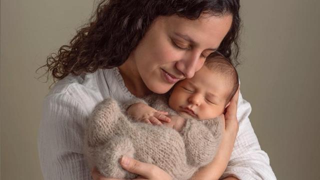 Izaskun Gamen, con su hijo Iñigo.