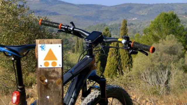 Señalización de una Ruta BTT en Galicia.