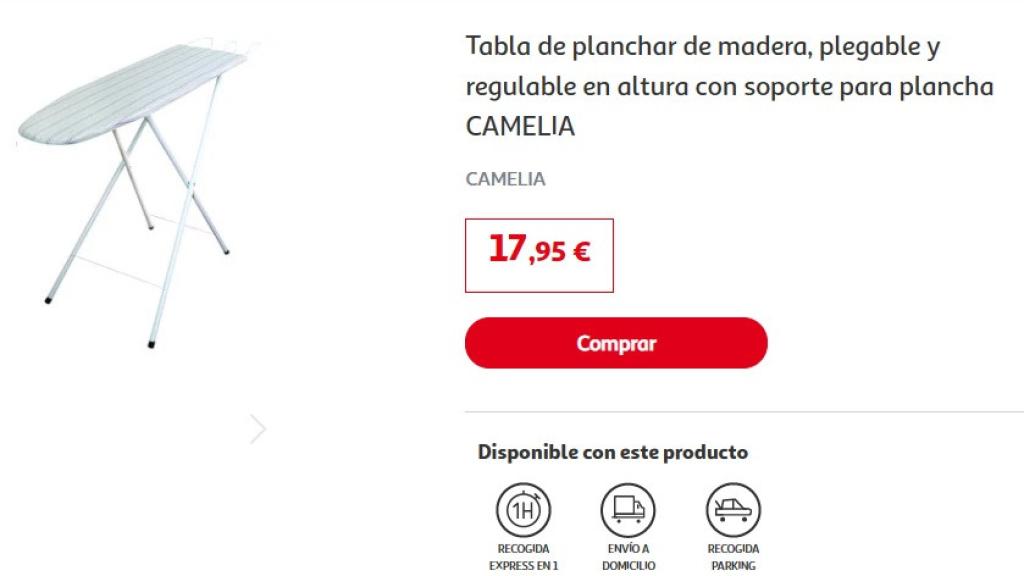 Tabla de planchar.