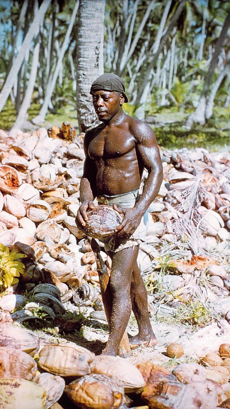Un chagosiano en un campamento estadounidense en 1971