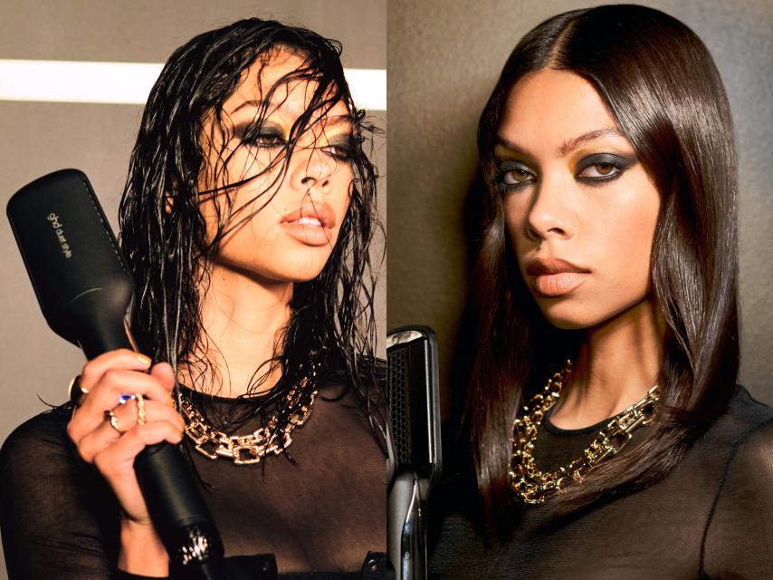 Antes y después de usar la duet styler.