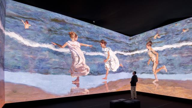 Una de las salas sensoriales de 'Sorolla a través de la luz'. Fotos: Patrimonio Nacional