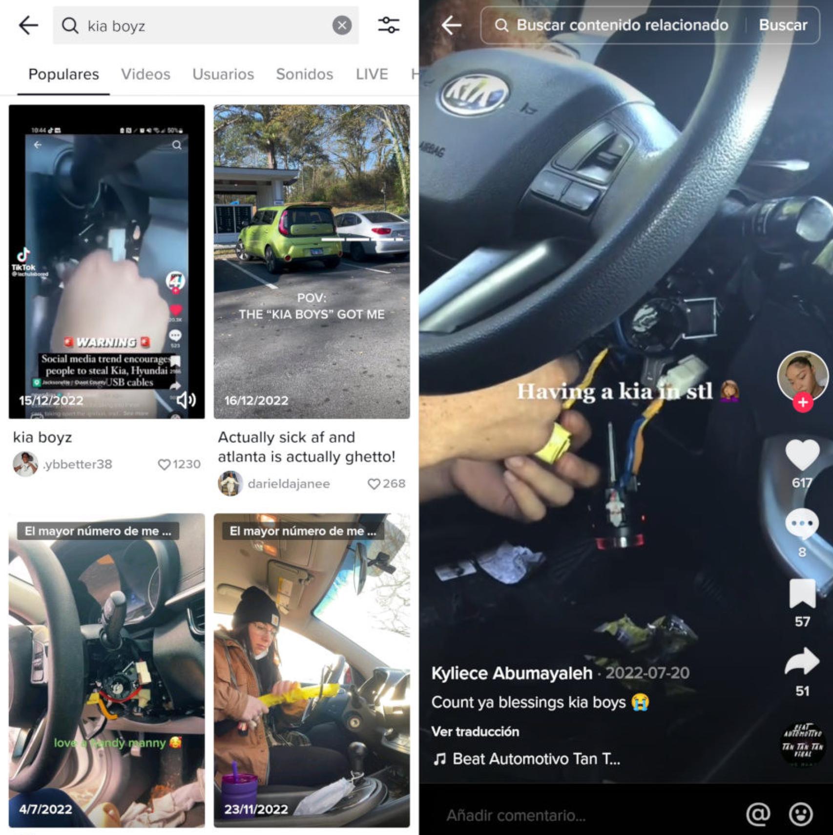TikTok está repleto de vídeos y referencias a los Kia Boyz