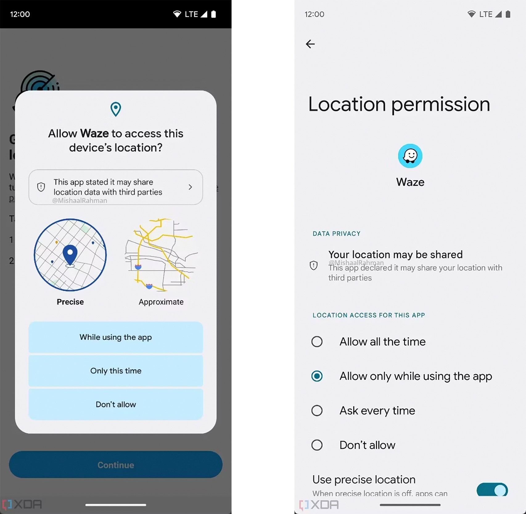 Información más precisa en Android 14