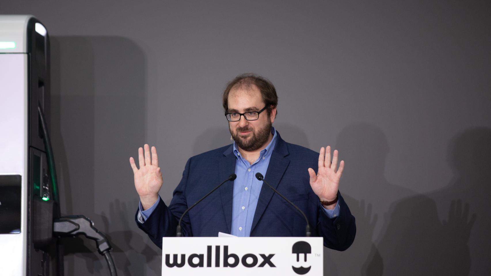 El cofundador y CEO de Wallbox, Enric Asunción, en la inauguración de una nueva planta del grupo, en abril de 2022, en Barcelona.