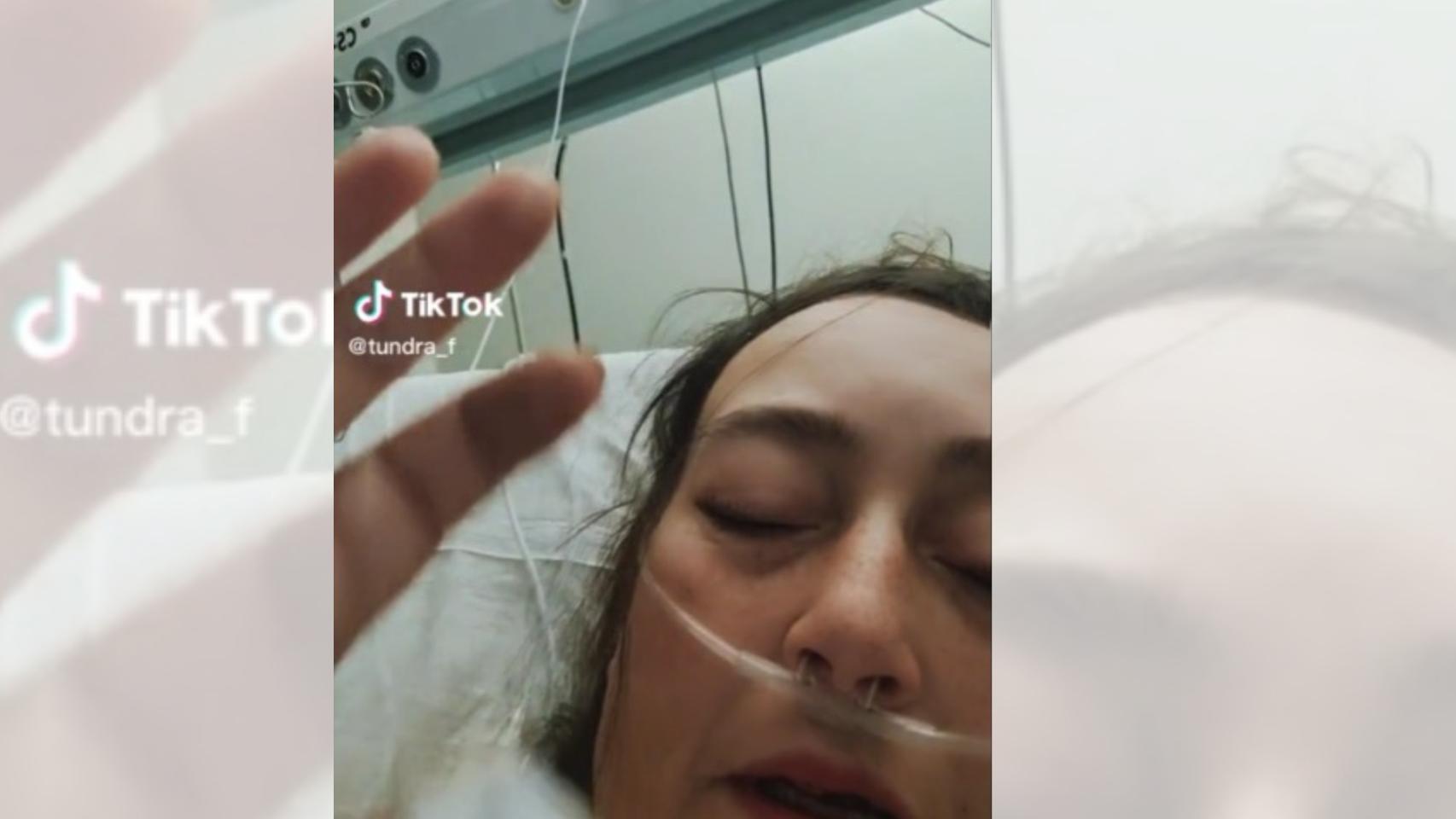 Captura del vídeo publicado por la víctima del apuñalamiento en Marín.