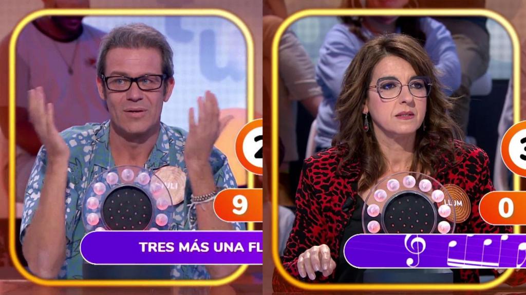 Juli Fàbregas y Llum Barrera en 'Pasapalabra'