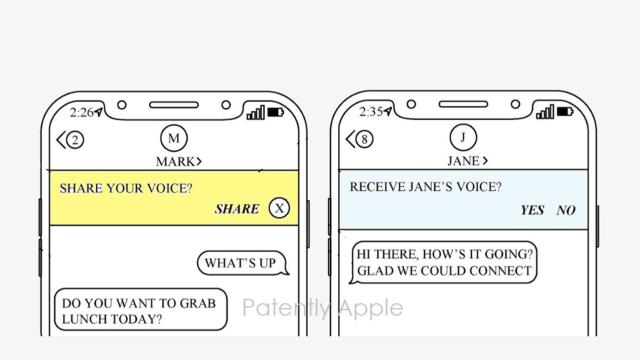 Ilustración de la patente de Apple.