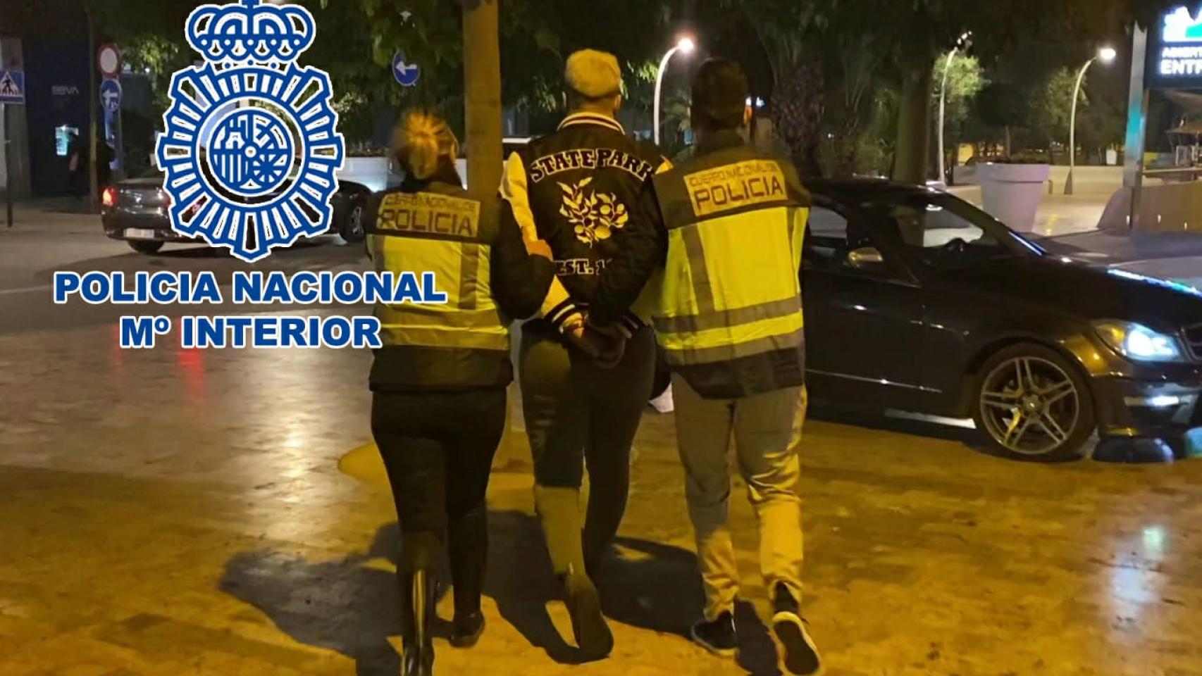 El detenido en Murcia por la Policía Nacional.