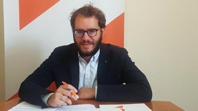 El candidato de Ciudadanos, Pablo Vicente.