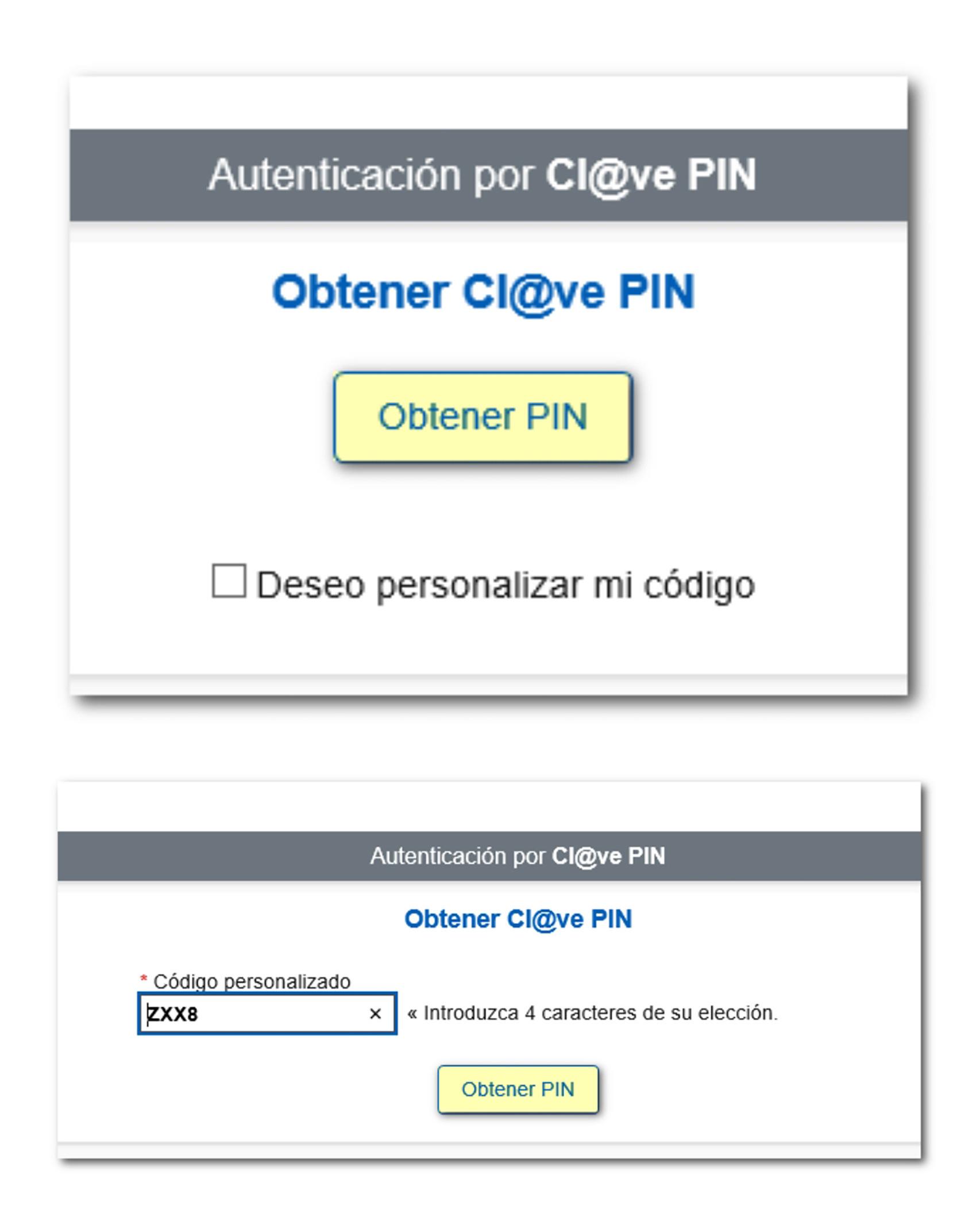 Cl@ve PIN desde el móvil