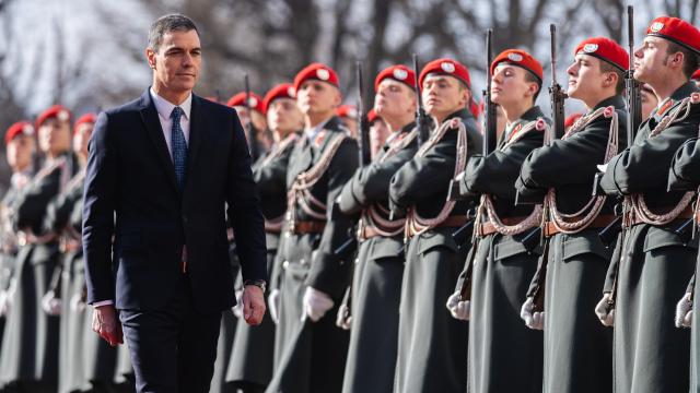 Pedro Sánchez este jueves durante su visita oficial a Viena.
