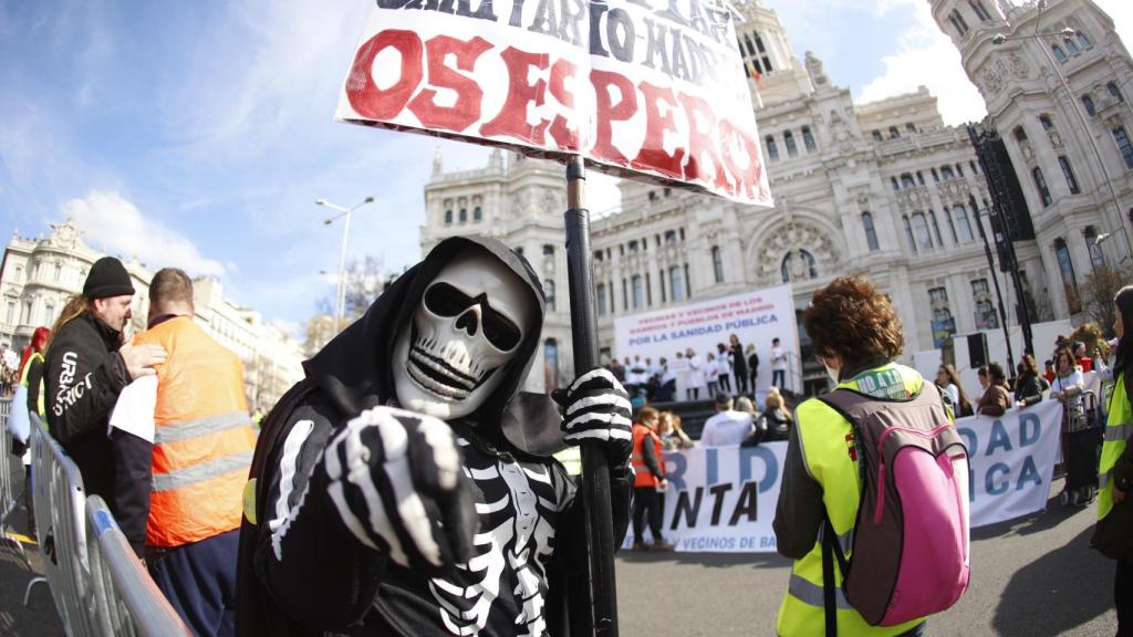 Manifestación en defensa de la Sanidad pública, en Madrid.