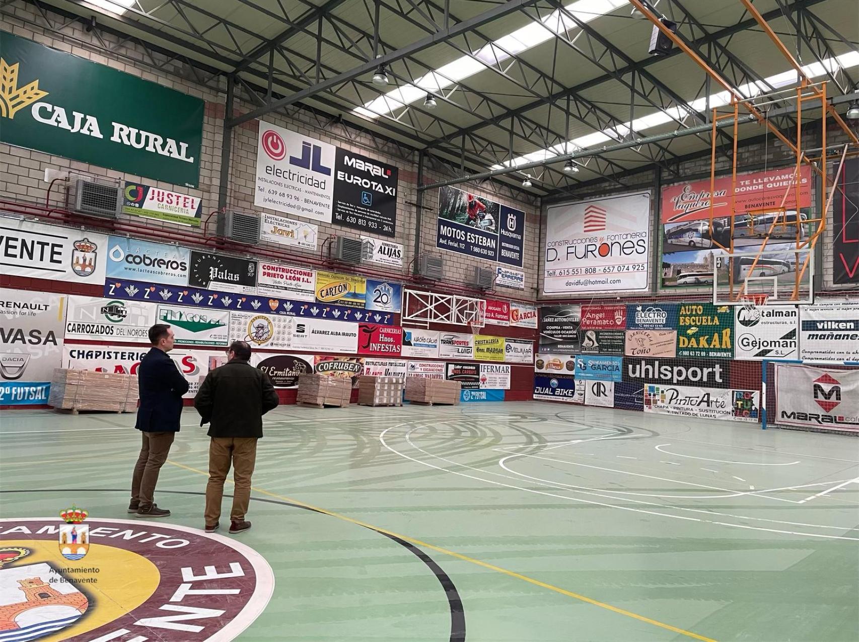 El pabellón municipal La Rosaleda de Benavente