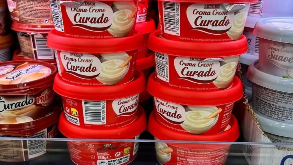 Queso de untar curado de Mercadona.
