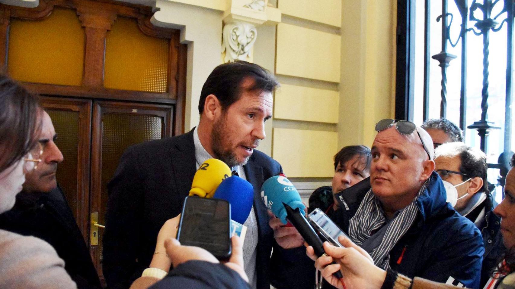 El alcalde de Valladolid, Óscar Puente, este viernes.