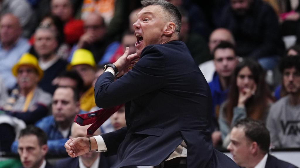 Sarunas Jasikevicius durante el partido de Copa del Rey contra Unicaja