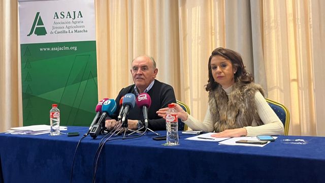 José María Fresneda y Blanca Corroto, dirigentes de Asaja.