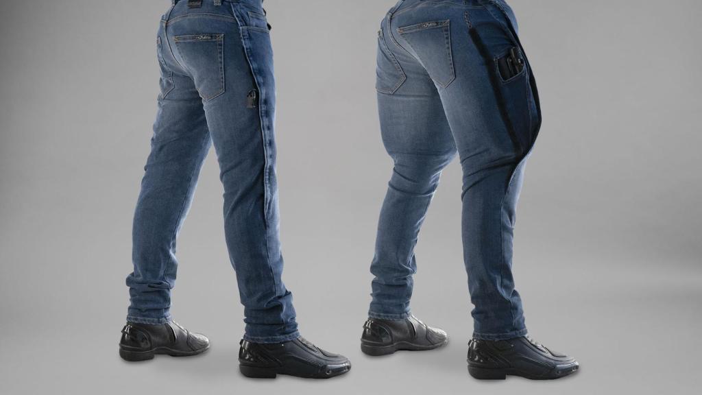 Pantalones vaqueros con airbags