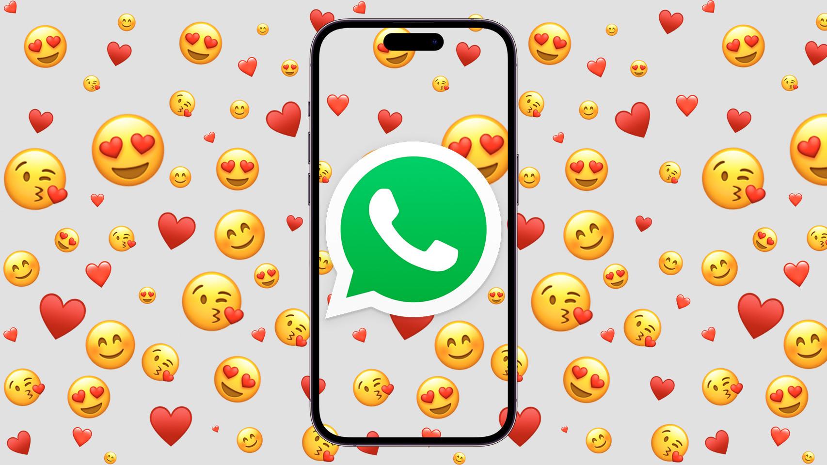 Fotomontaje con emojis y un iPhone.
