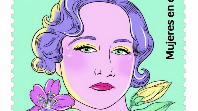 El sello dedicado a Maruja Mallo.