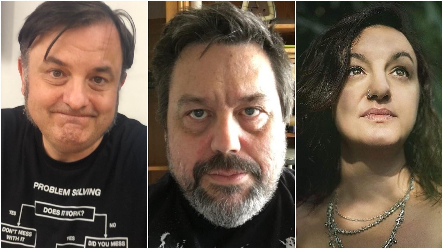 De izquierda a derecha: Javier, Pepe y Victoria, integrantes de Mensa.