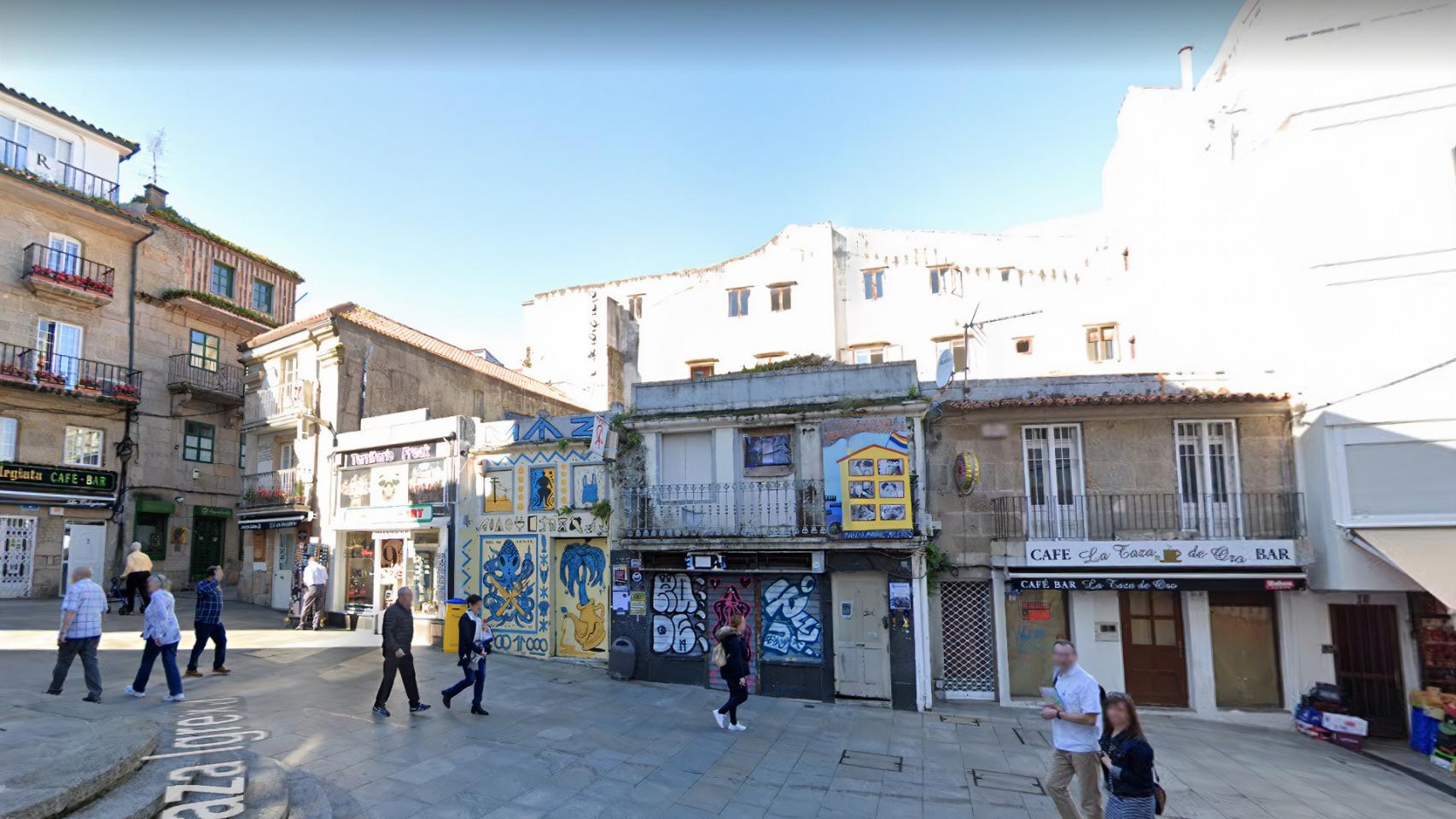 Plaza de la Concatedral, en Vigo.
