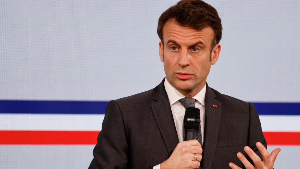 Emmanuel Macron, en un acto en París.