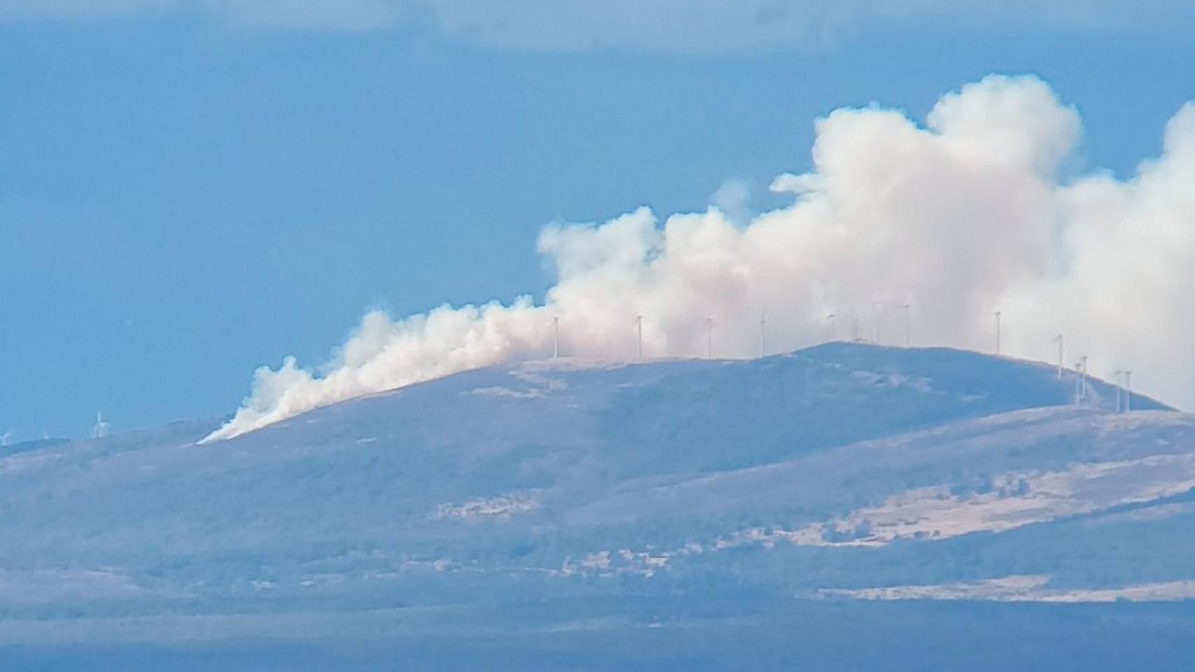 Foto de archivo de un incendio forestal