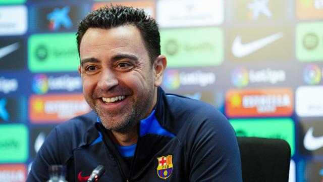Xavi Hernández, en rueda de prensa