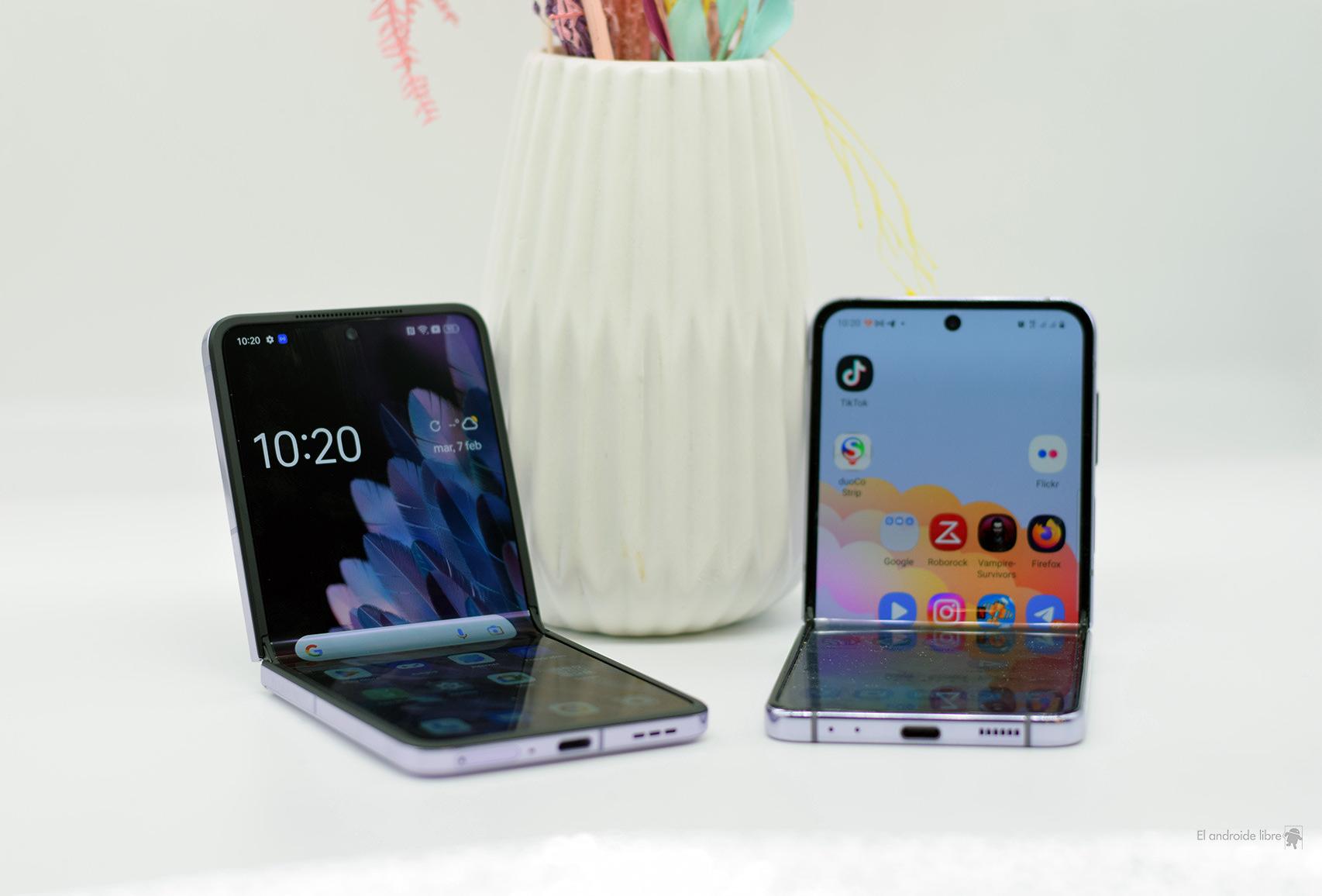 OPPO Find N2 Flip y Samsung Galaxy Z Flip 4