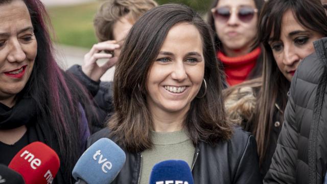 La secretaria general de Podemos y ministra de Derechos Sociales y Agenda 2030, Ione Belarra, este sábado.