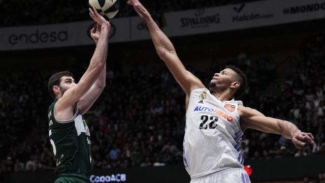 David Kravish durante el Unicaja vs Real Madrid de la Copa del Rey