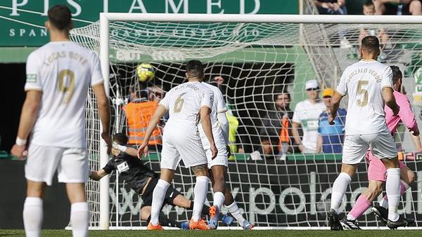 El momento del gol de Darder en el tiempo del descuento.