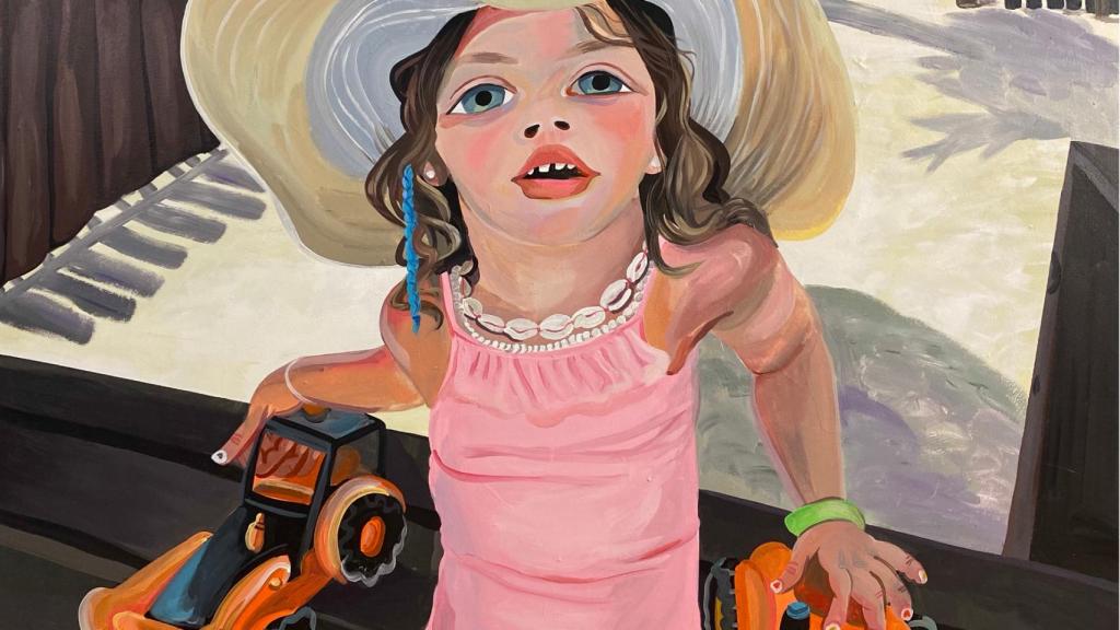 María Herreros: Detalle de 'La alcaldesa 2044', 2021 (Miscelanea en Hybrid Art Fair)