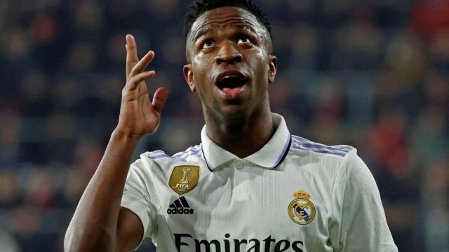 Vinicius, durante el partido frente a Osasuna.