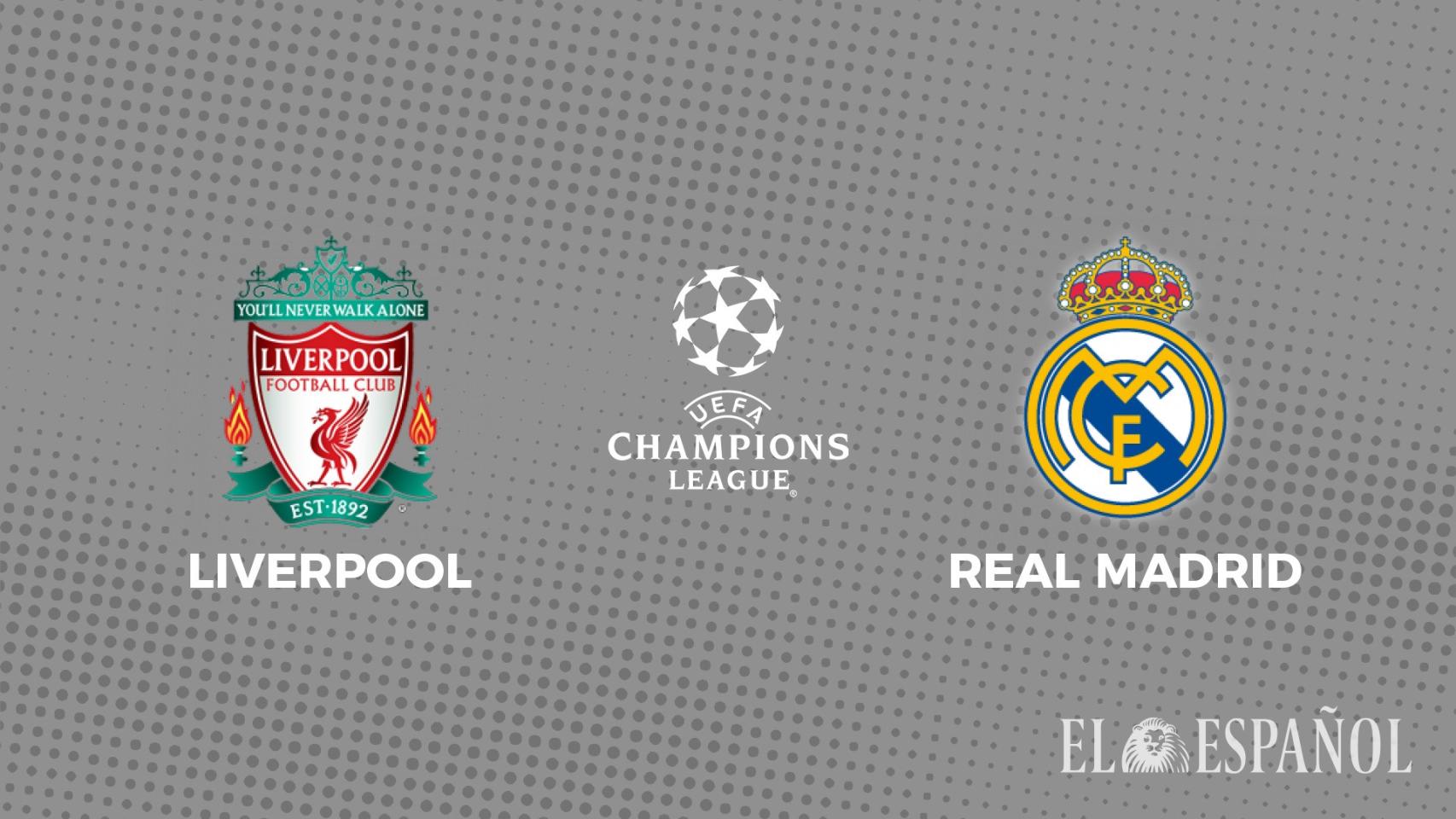 Cartel del Liverpool - Real Madrid de la Champions League.