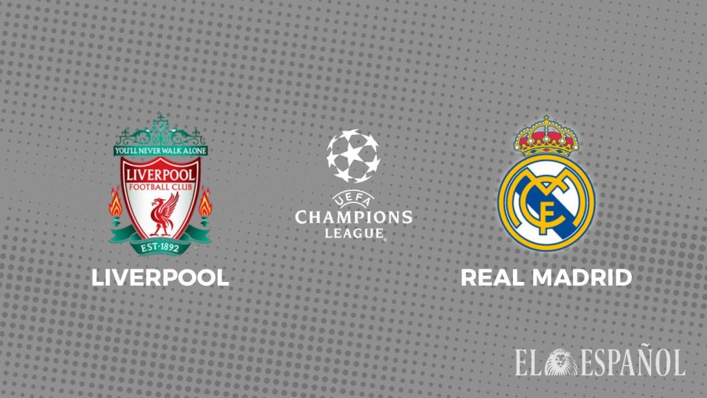 Cartel del Liverpool - Real Madrid de la Champions League.
