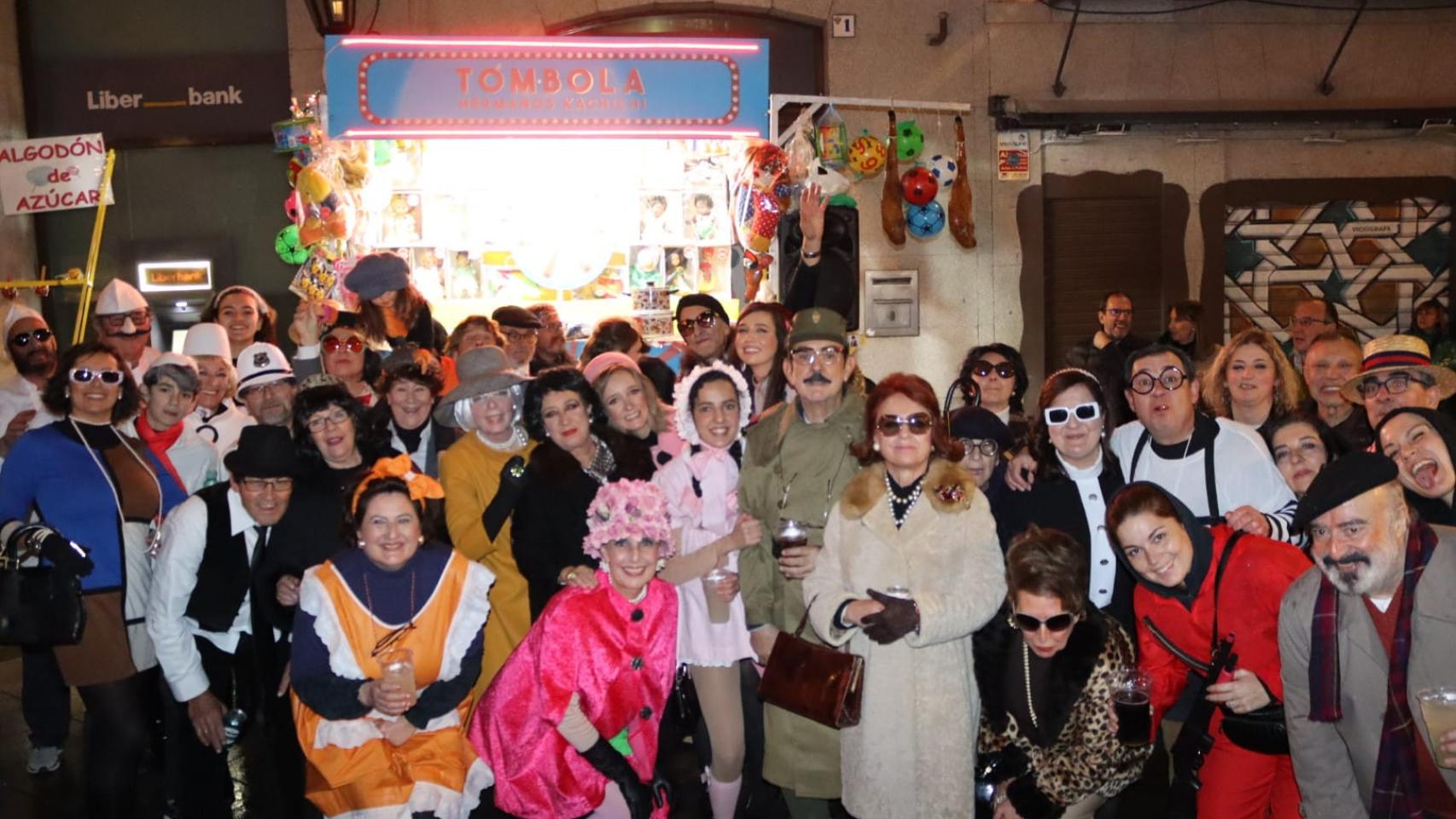 La Peña del Rey Moro llena de humor y risas la plaza de Zocodover de Toledo