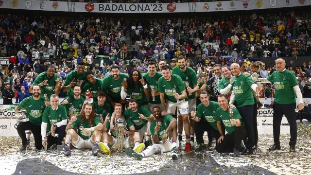El Unicaja de Málaga, con la Copa del Rey
